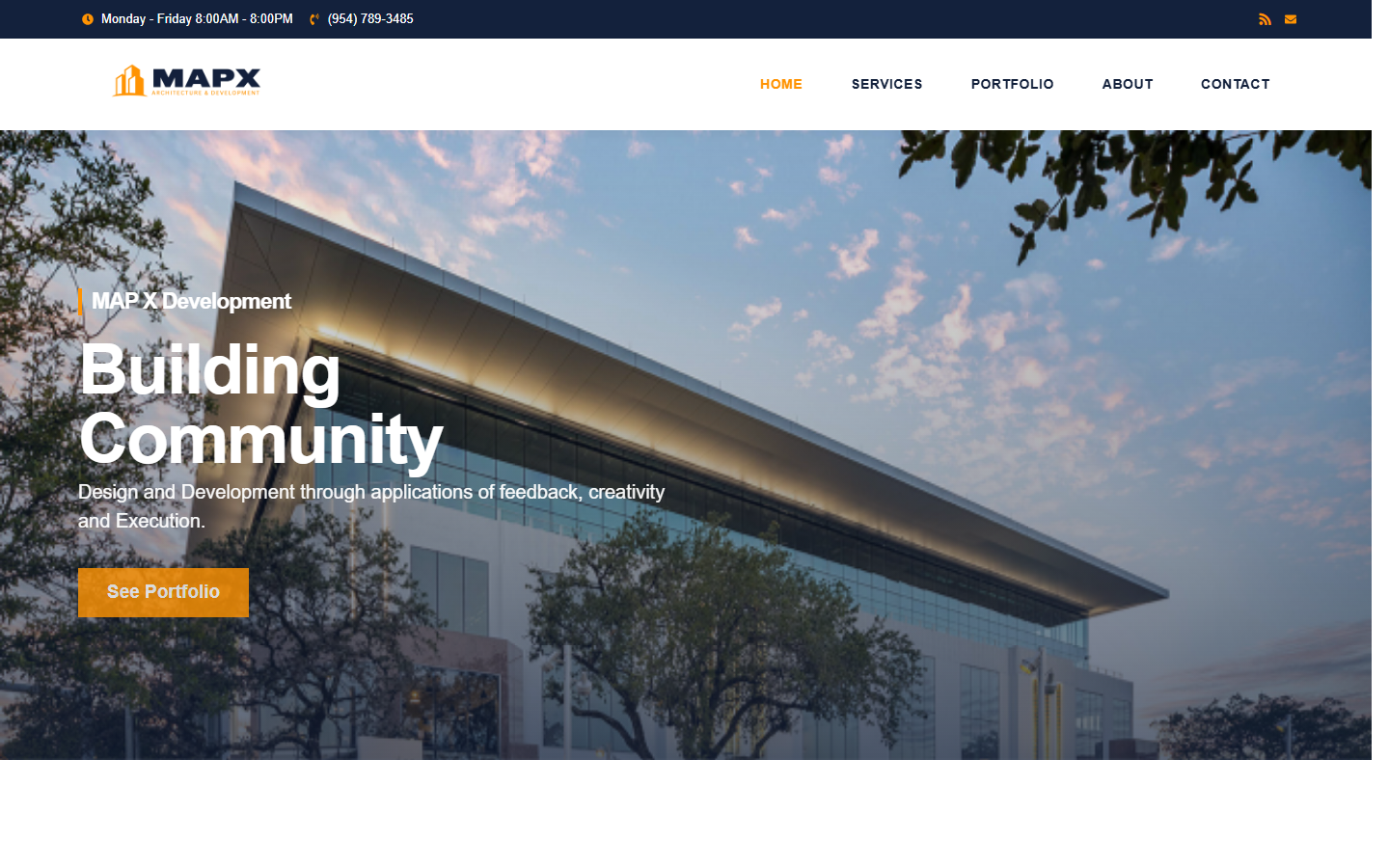 WordPress website case study for MAPX Development WordPress Site for Architecture Brand
